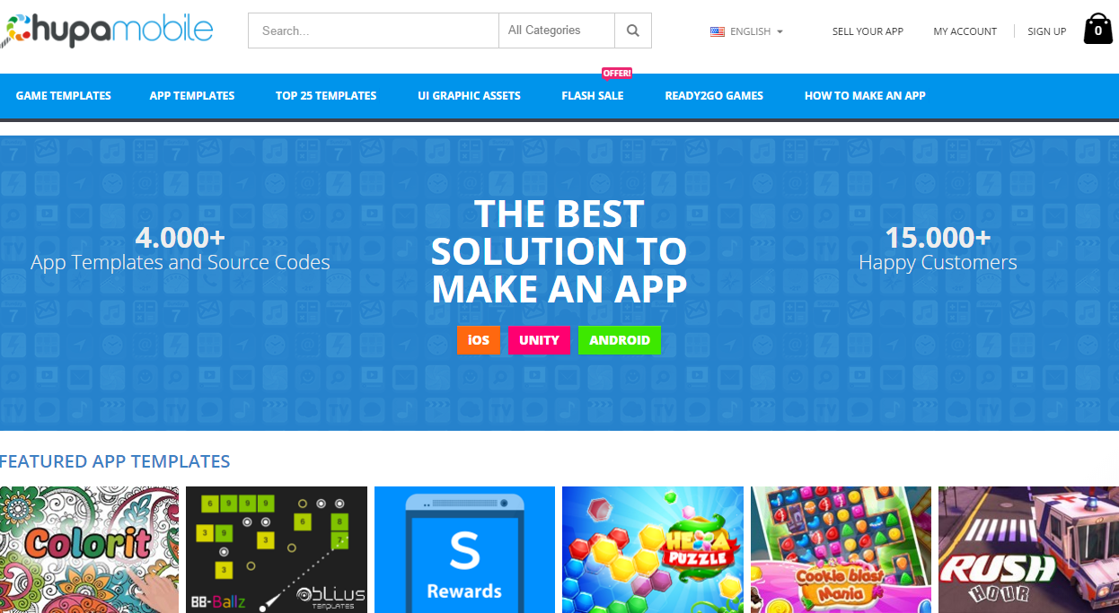 app templates for sale