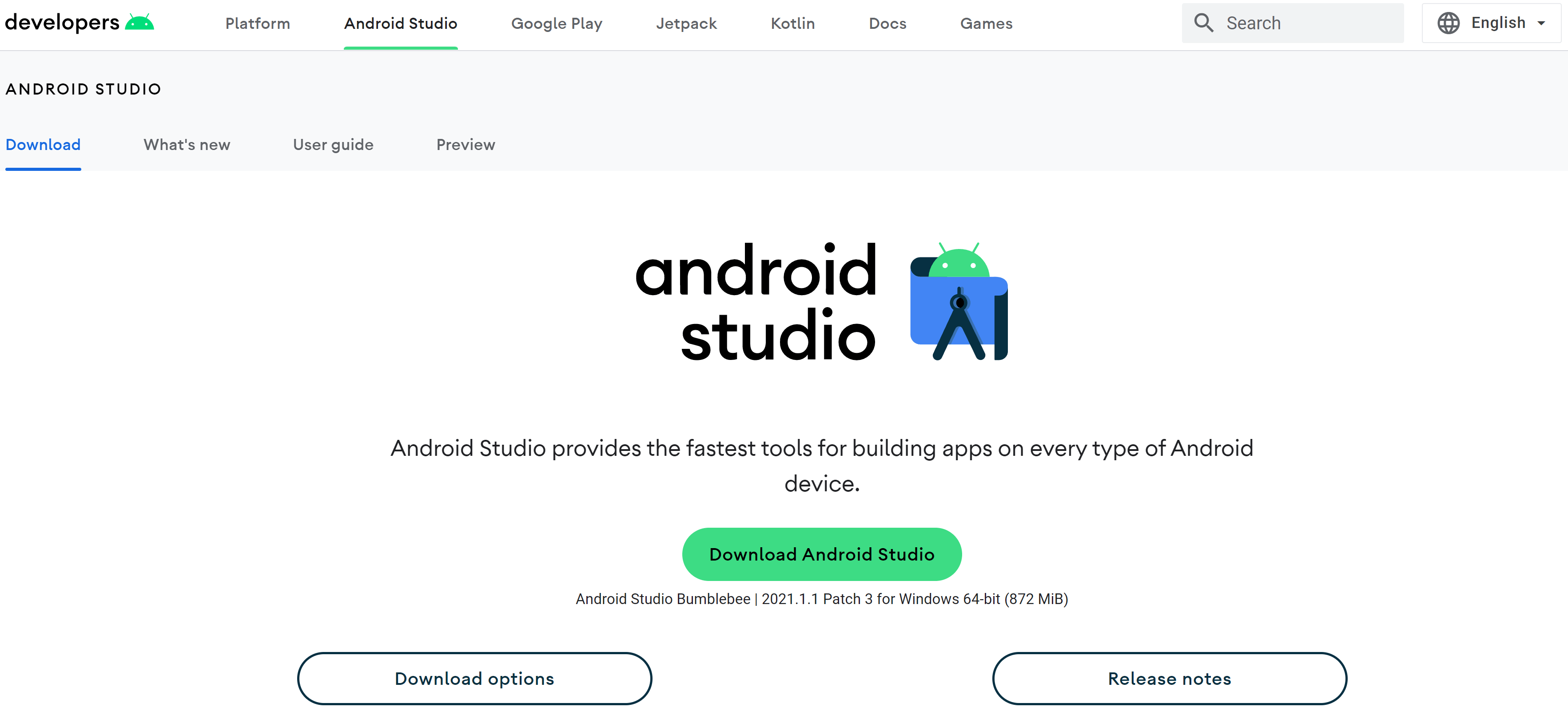 Download Android Studio & App Tools - Android Developers