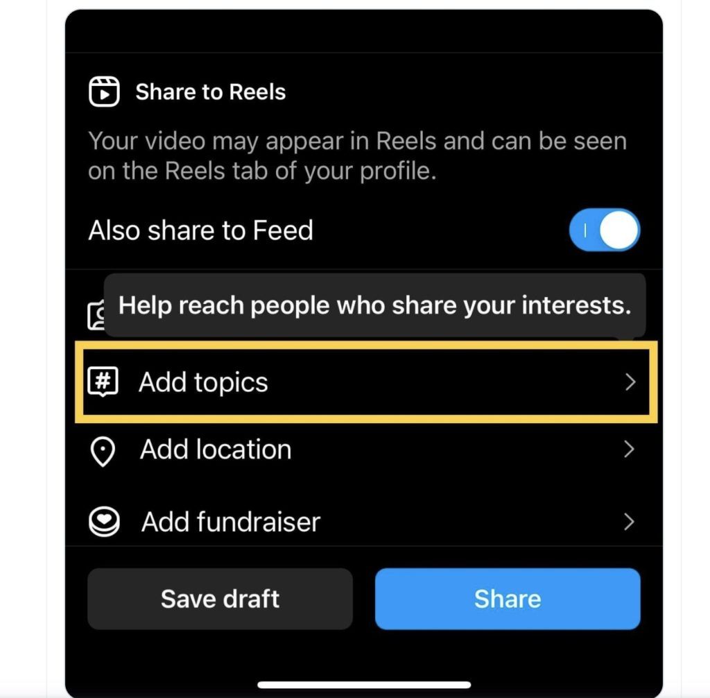 Instagram tests Topics feature for Reels