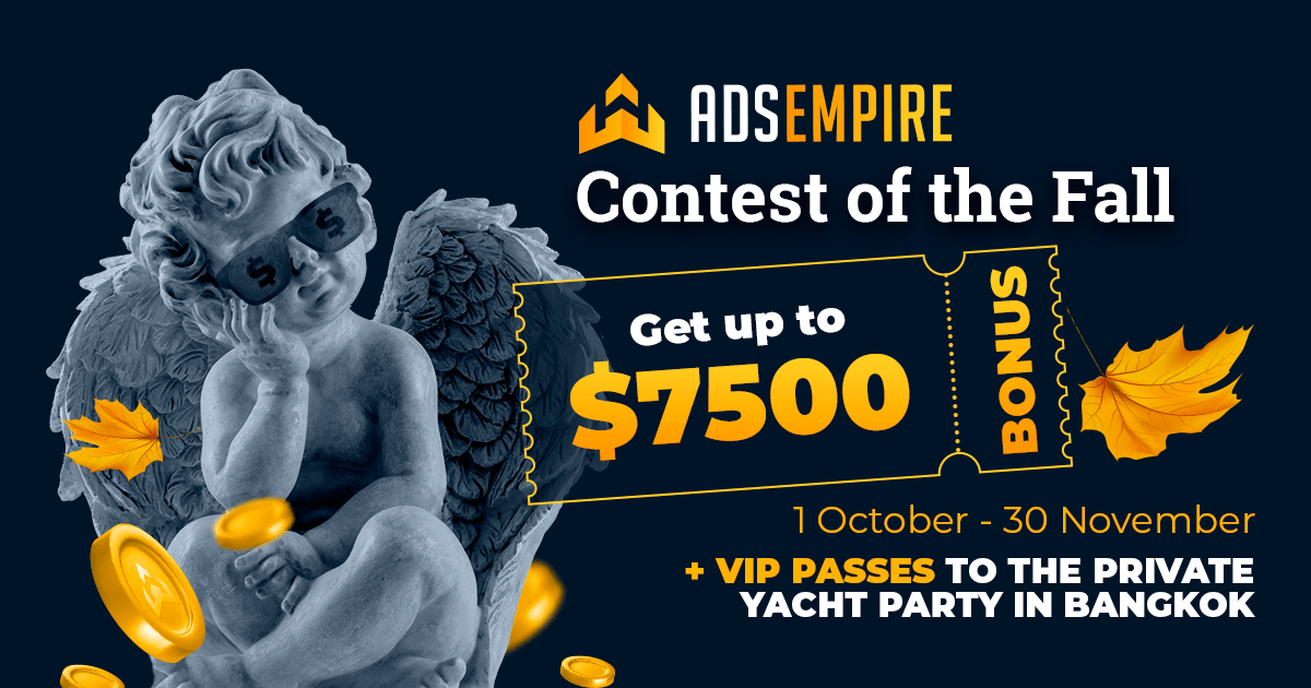 
Fall contest: Get up to $7500 bonus!
