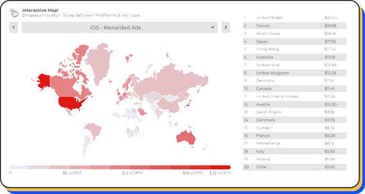 Highest CPM Countries 2023